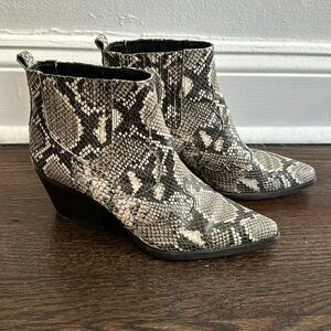 Sam Edelman Snakeskin Booties